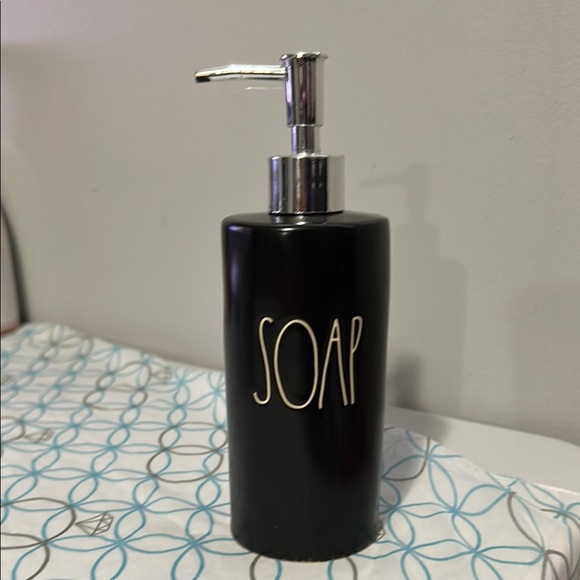 Rae Dunn Other - Rae Dunn Black and Silver Hand Soap Dispenser